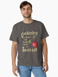 Funny Gardening Beetroot Art – Retro Garden Therapy Quote Print - Woodland Green
