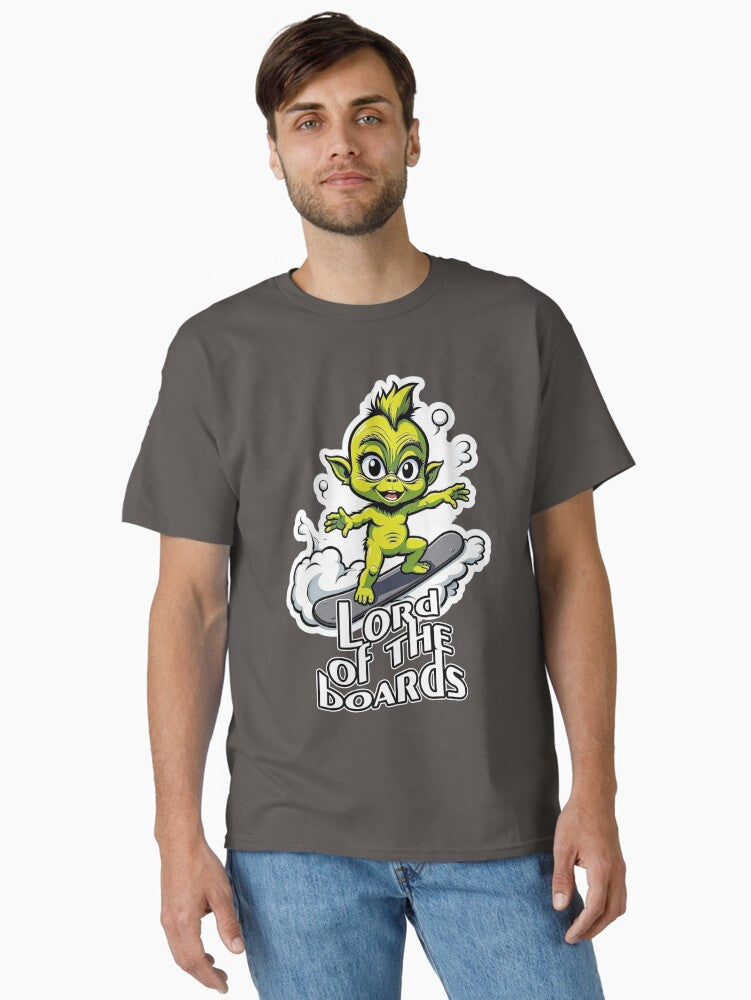 Lord of the Boards Cool Baby Grinch Surf Skate Style Design Classic T Shirt T Shirt Holiday Trending Christmas Season Pi