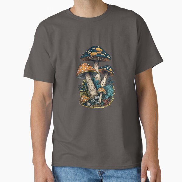 Gritty Mushroom Sticker Classic T-Shirt for Sale by The-AI-Artisan