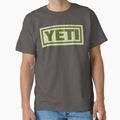 Yeti cool outdoors box logo green army  Classic T-Shirt for Sale by Kludoman