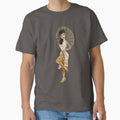 Retro space pinup Classic T-Shirt | Premium Unisex T-Shirt, Trending Graphic Tee