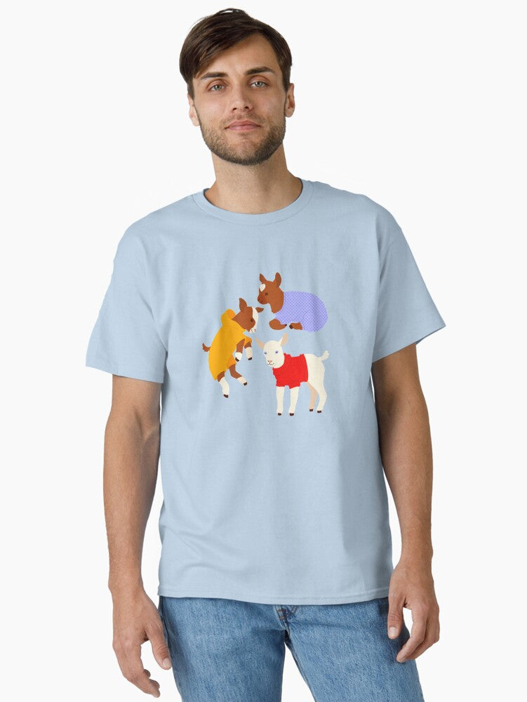 Goats in Clothes Classic T-Shirt | Premium Unisex T-Shirt, Trending Graphic Tee