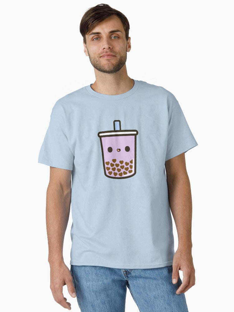 Cute Love Heart Bubble Tea Classic Shirt T Shirt US Market