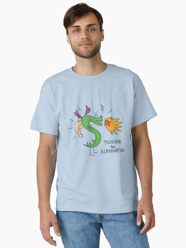 Trogdor the Burninator color Classic T-Shirt | Premium Unisex T-Shirt, Trending Graphic Tee