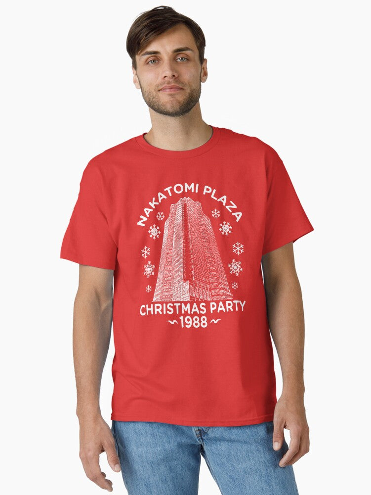 Nakatomi Christmas Party Classic TShirt T-Shirt | High-Quality Print | Perfect For Daily Wear
