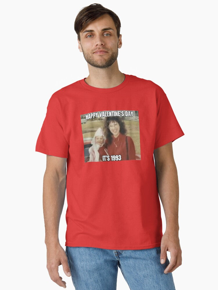 Valentines Day Line Classic Shirt T Shirt Minimal Style