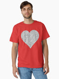 Photograph of Silver Heart ONLY Not Reflective Classic Shirt T Shirt Minimal Style
