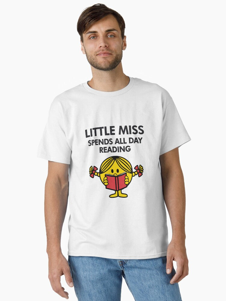 little miss sends all day reading Classic T Shirt T Shirt Best Seller Look Daily Comfort