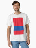 Crystal Palace FC Red Blue Hoop Classic Shirt T Shirt Premium Quality