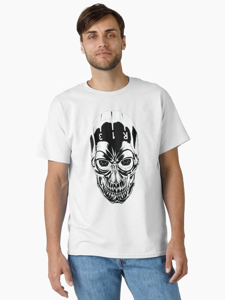 Skull Gear Head Black Chrome Classic T Shirt T Shirt Trending US Best Seller Look