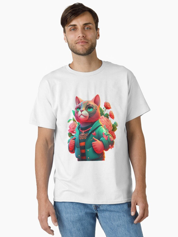 Cute Cat Classic Shirt T Shirt Premium Print