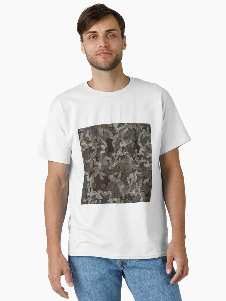 Camouflage w electric green Classic T Shirt T Shirt Best Seller Look Streetwear Essential