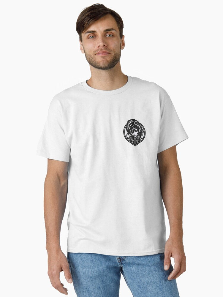 Cyberpunk Badge Classic T-Shirt | Premium Unisex T-Shirt, Trending Graphic Tee