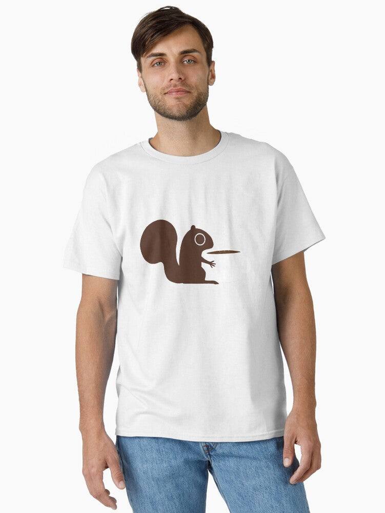 Squirrel Loves Coffee Classic Shirt Ceramic Mug Clean Design
