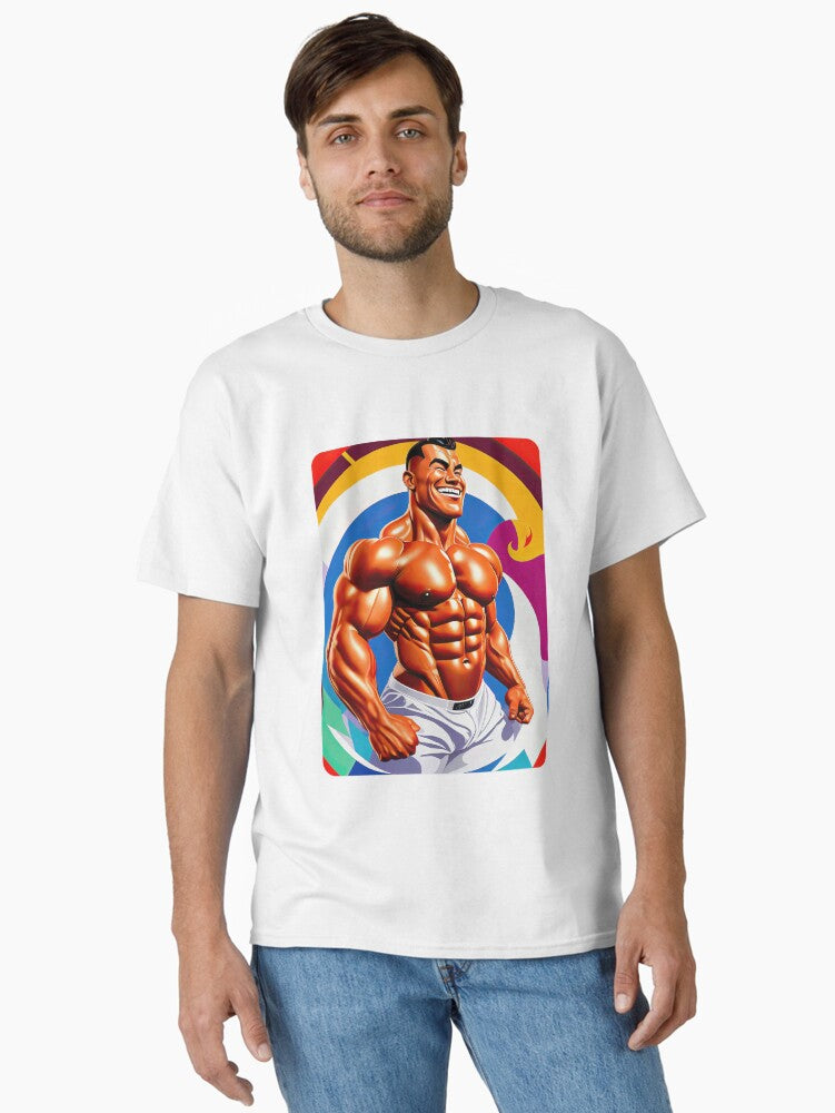 Muscular Guy Classic T Shirt T Shirt Clean Design