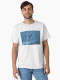 Majestic American Bald Eagle Soaring Over Blue Lake Classic Shirt T Shirt US Trend