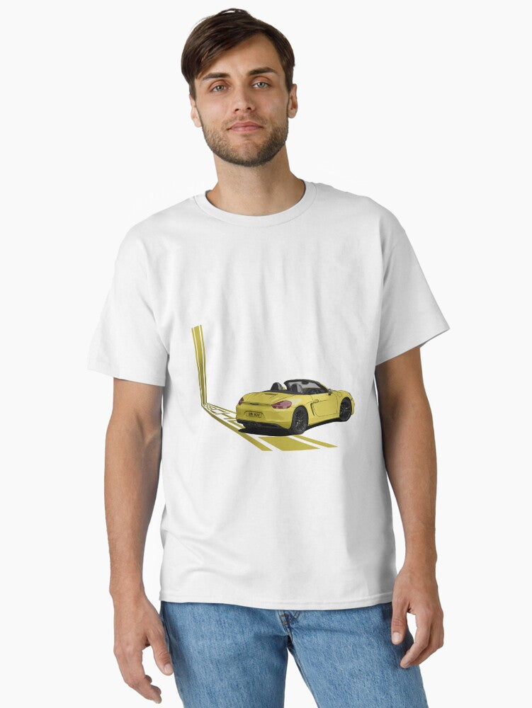 Racing Yellow Sports Racing Car 981 Classic T Shirt T Shirt Viral TikTok Fan Favorite