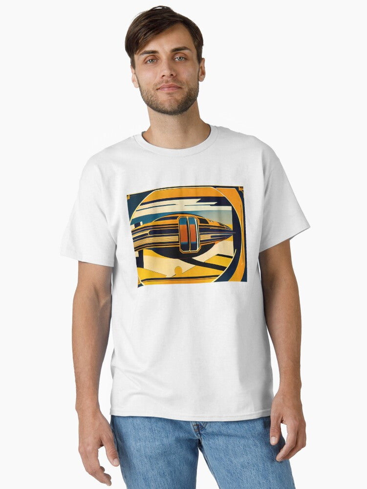 Futurism retro Classic T-Shirt | Premium Unisex T-Shirt, Trending Graphic Tee