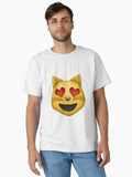 Heart Eyes Cat Emoji Classic Shirt T Shirt US Market