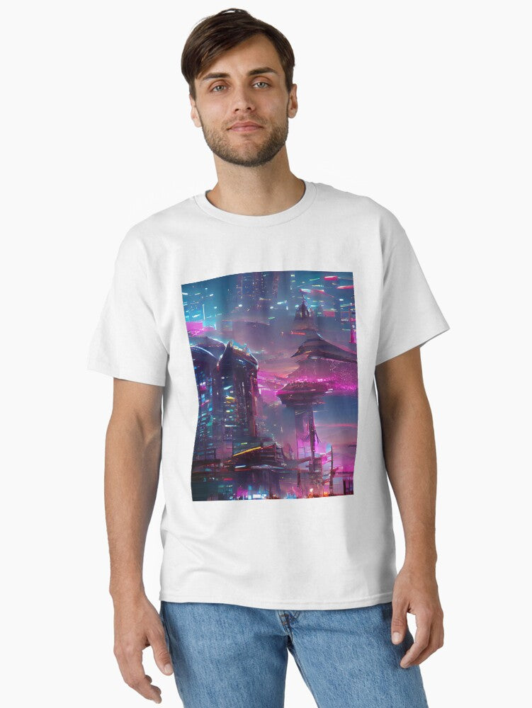 Retro Futurism Cyberpunk Classic T-Shirt | Premium Unisex T-Shirt, Trending Graphic Tee