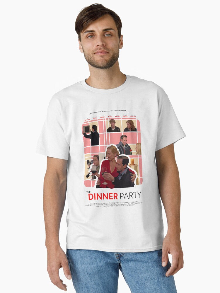 The Office Dinner Party Poster Classic T Shirt T Shirt Clean Design