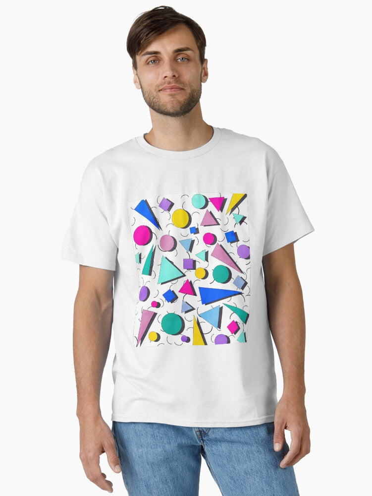 80s pop retro memphis 8 Classic T-Shirt | Premium Unisex T-Shirt, Trending Graphic Tee