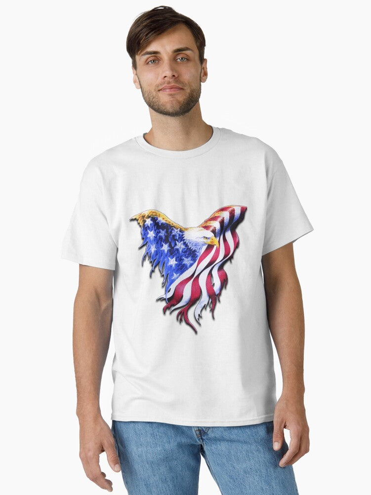 USA Flag Bald Eagle American Flag Classic Shirt T Shirt Gift Ready