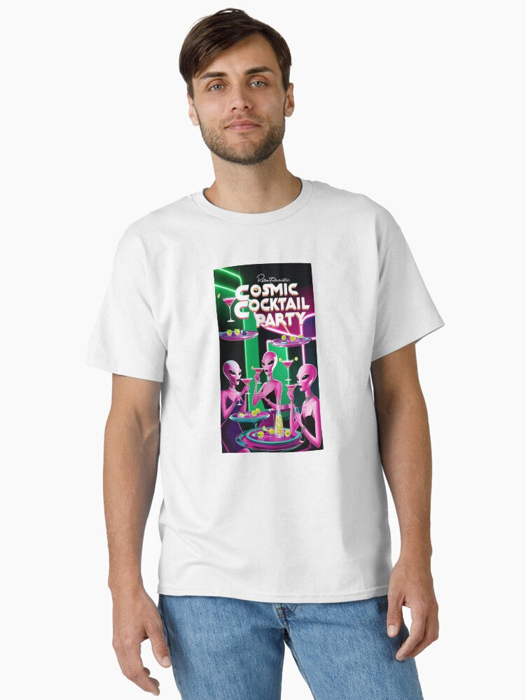 Cosmic Cocktail Party Classic T-Shirt | Premium Unisex T-Shirt, Trending Graphic Tee