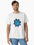 Blue Doodle Gears Smiley Face Geartopia Gear Art by MeganAroon Classic T Shirt T Shirt Viral TikTok Fan Favorite