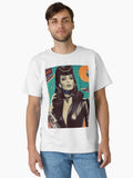 Retro Futurism Woman Classic T-Shirt | Premium Unisex T-Shirt, Trending Graphic Tee