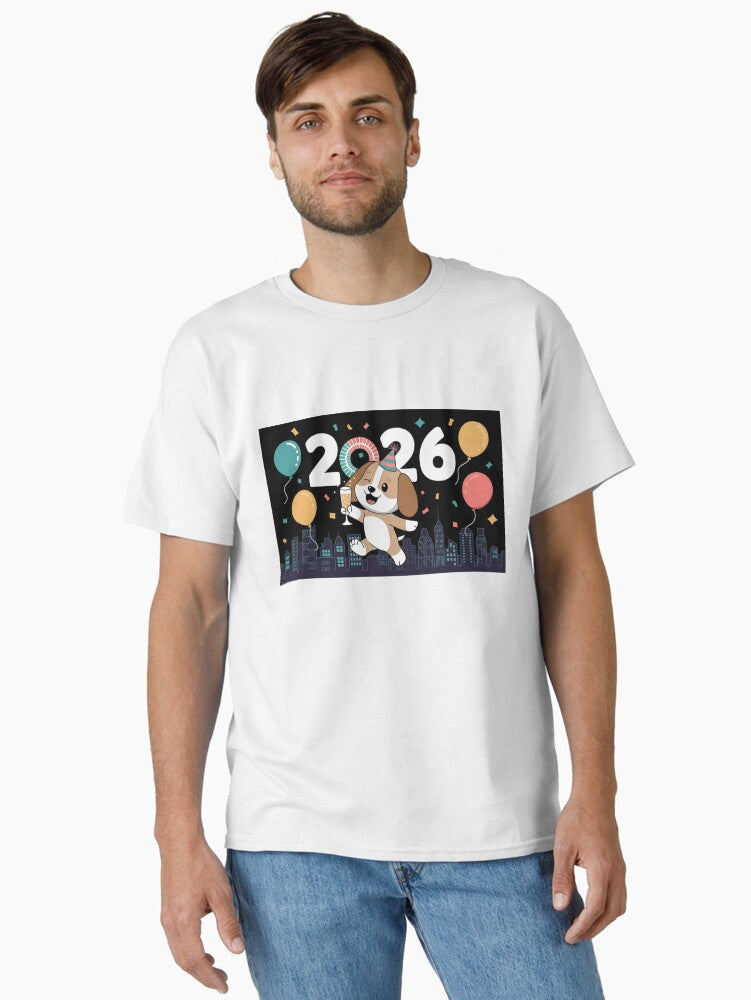 Celebrating 2026 with Beagle Style Classic T Shirt T Shirt Viral TikTok Modern Aesthetic