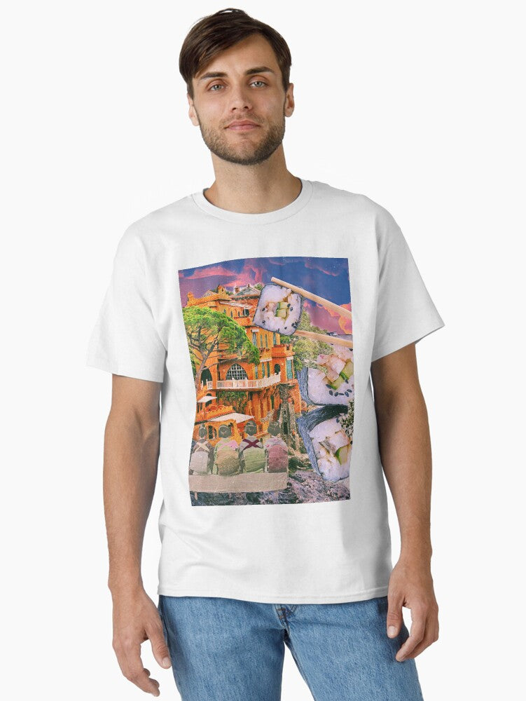 Japanese Sushi Town Classic T-Shirt | Premium Unisex T-Shirt, Trending Graphic Tee