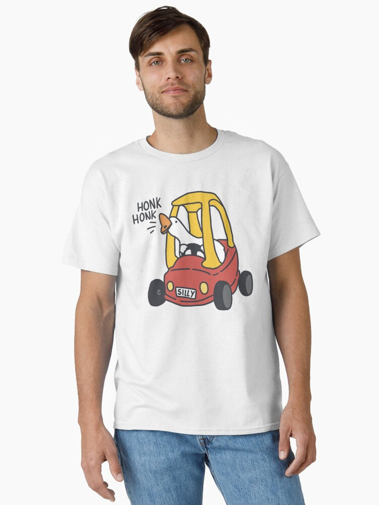 Silly Goose Car Red Classic T-Shirt | Premium Unisex T-Shirt, Trending Graphic Tee