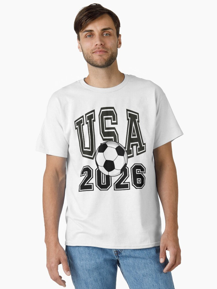 USA soccer ball American world cup 2026 fan Classic T-Shirt