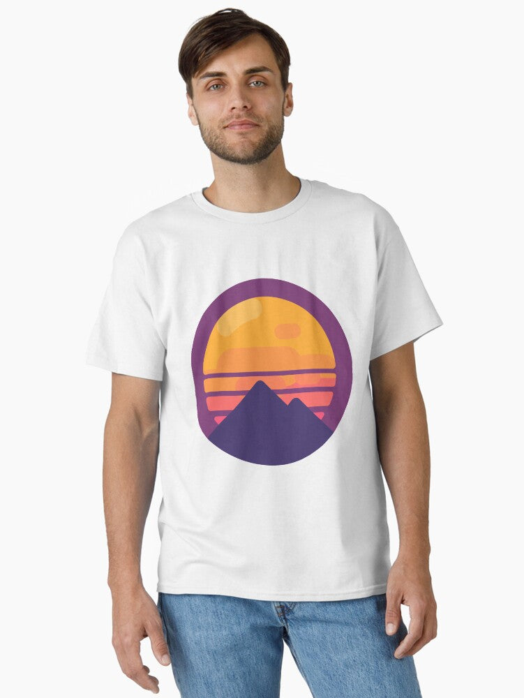 Retrowave pyramid Classic T-Shirt | Premium Unisex T-Shirt, Trending Graphic Tee