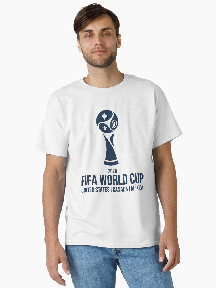 World Cup 2026 Stylized Trophy USA Canada Mexico Sticker Classic T-Shirt