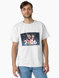 Flamingo s New Year Party 2026 Classic T Shirt T Shirt Streetwear Style Modern Aesthetic