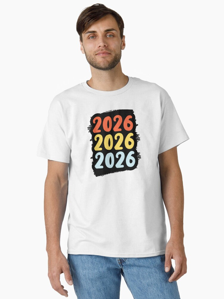 2026 2026 2026 Classic T Shirt T Shirt Streetwear Style New Year Trend
