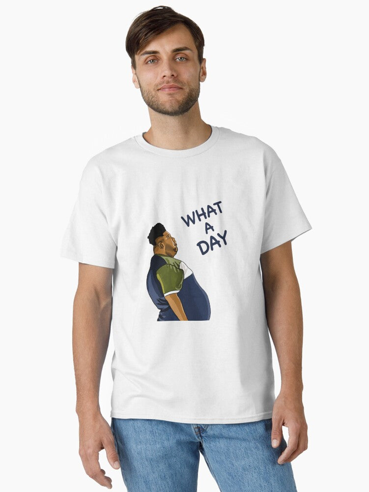 WHAT A DAY Classic T Shirt T Shirt Comfort Fit Hot Right Now