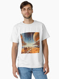 nasa retro futurism space art Classic T-Shirt | Premium Unisex T-Shirt, Trending Graphic Tee