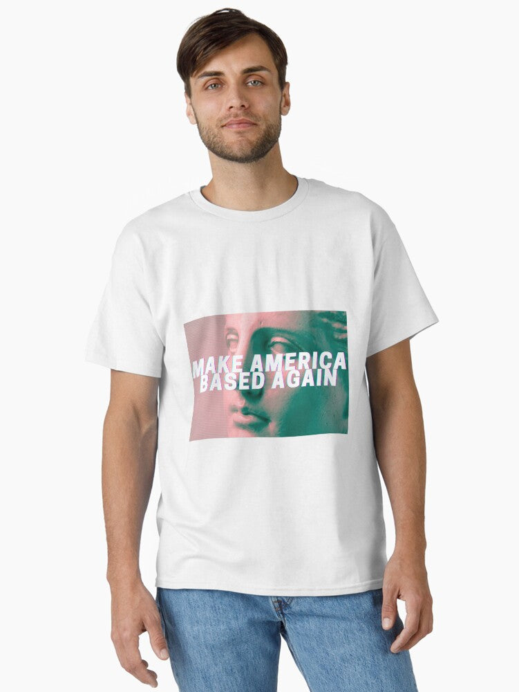 MABA Conservative Trump 2020 Mask Sticker T Shirt Classic T Shirt T Shirt Trending US Daily Wear