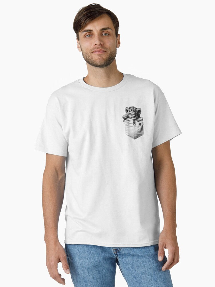 Pocket tiger animal Classic Shirt Classic Shirt T Shirt Minimal Style