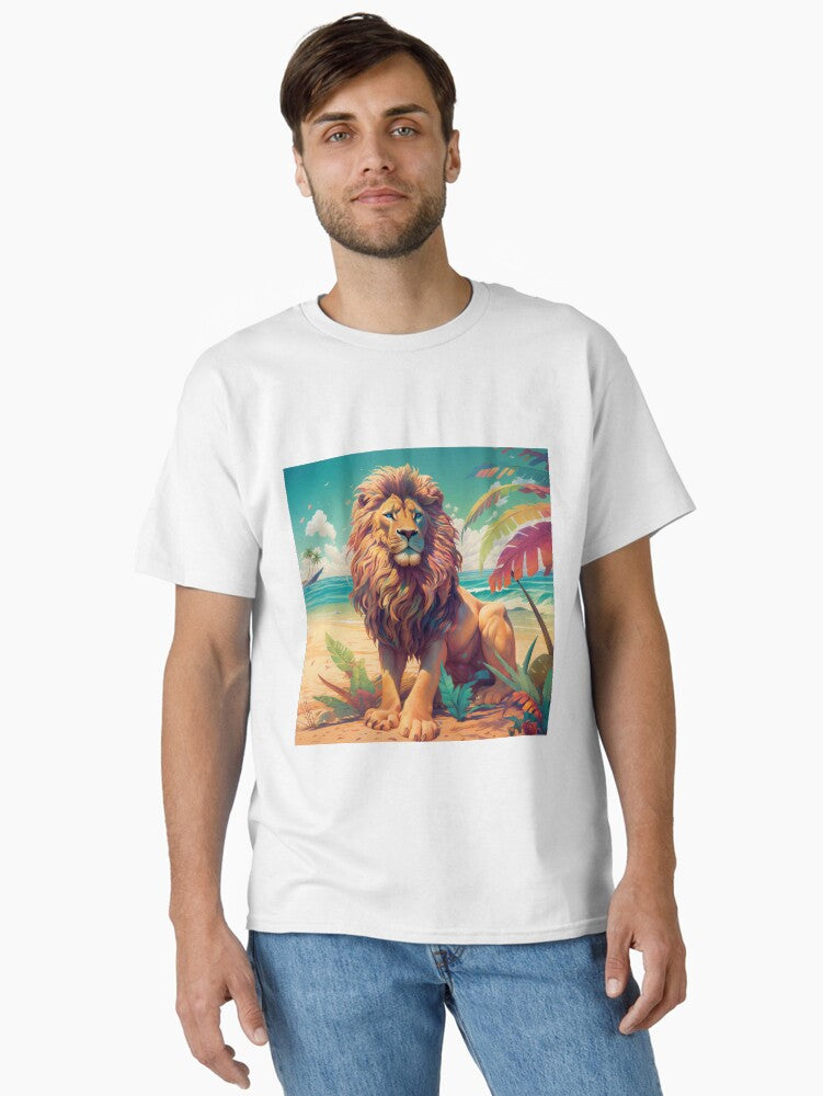 Beach Lion Classic Shirt T Shirt US Trend