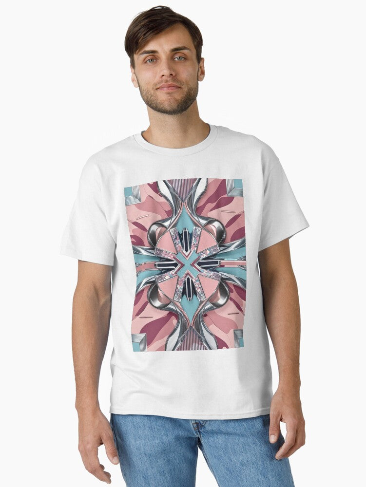 Metallic Cyberpunk Camouflage Abstract Design Classic T Shirt T Shirt Best Seller Look Hot Search US