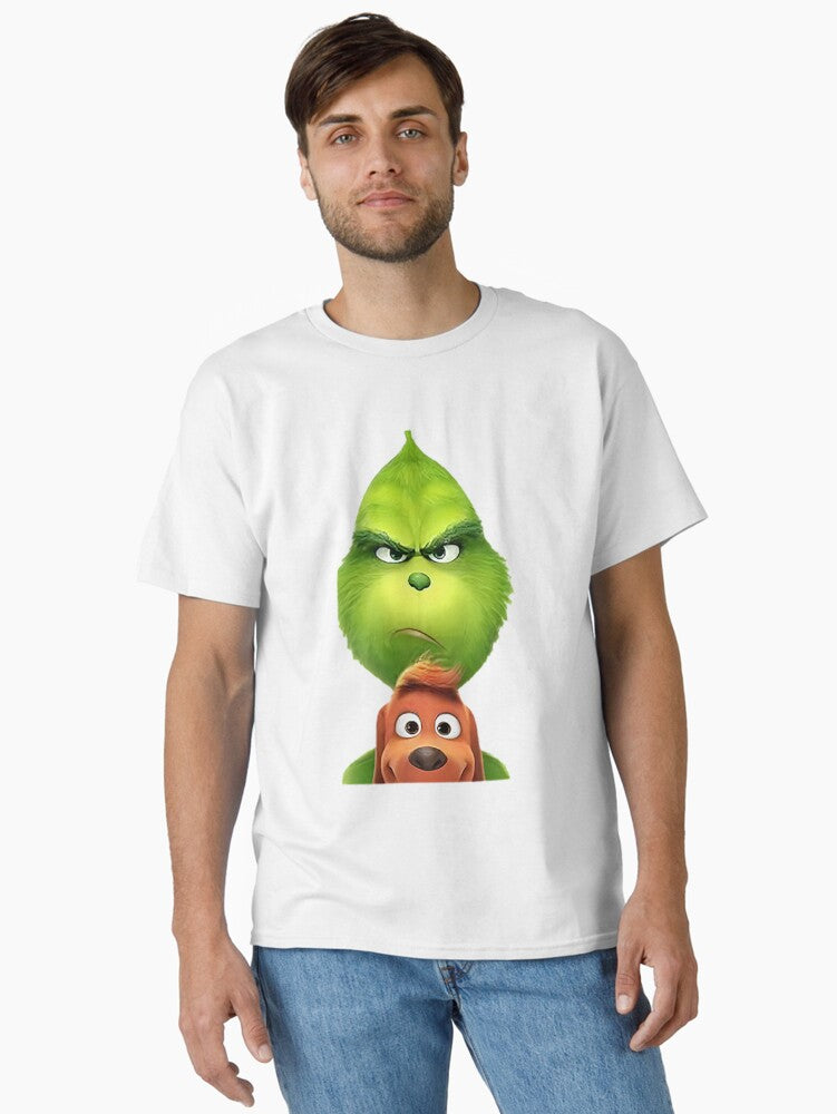Grinch and max angry face Classic T Shirt T Shirt Holiday Trending Christmas Season Pick