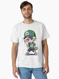 The little boy play baseball Classic T Shirt T Shirt Viral TikTok Daily Wear