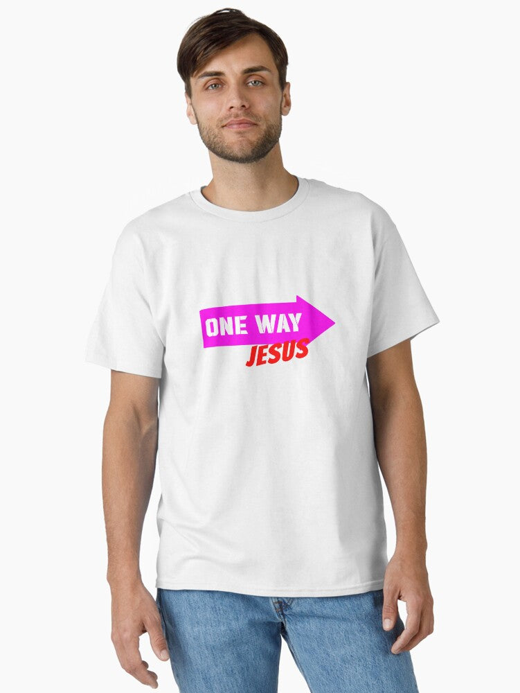 ONE WAY JESUS PAIN GAIN Classic Shirt T Shirt Gift Ready