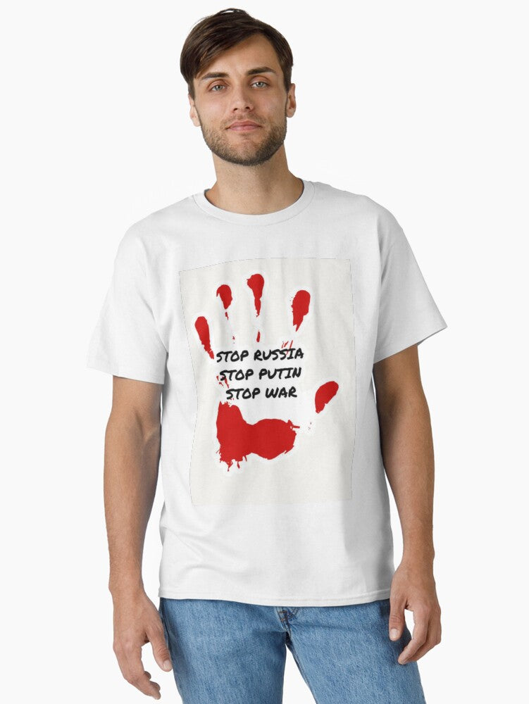 stop russia stop putin stop war Classic Shirt T Shirt Gift Ready