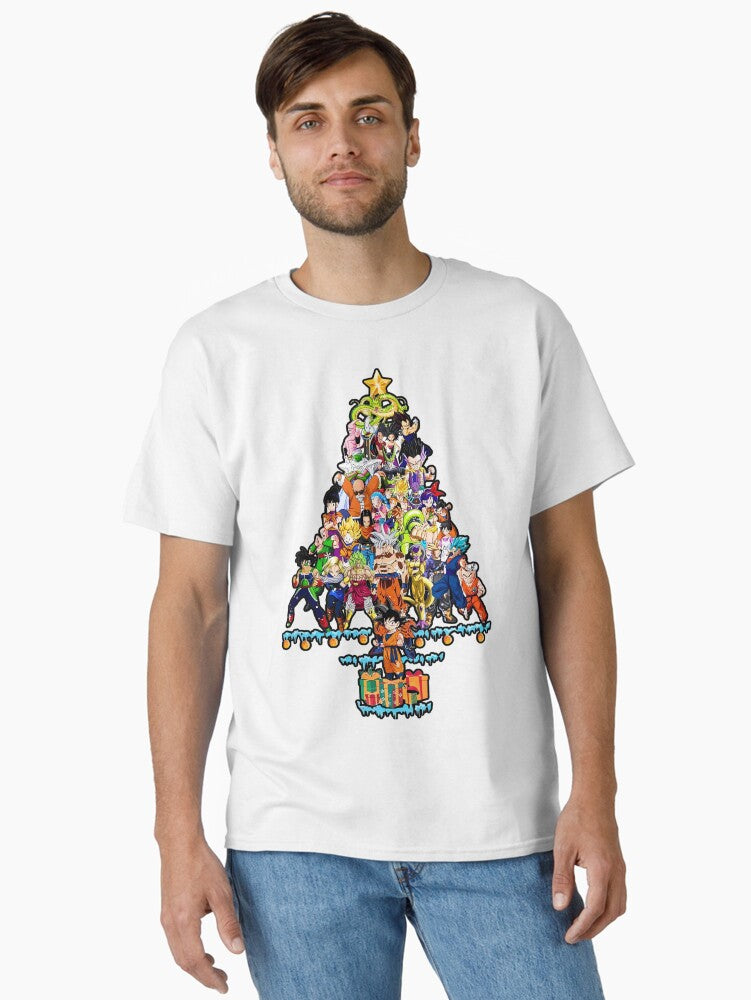 Anime Christmas Tree Epic Holiday Power Classic T-shirt | Trendy Graphic Tee | Casual Unisex T-shirt