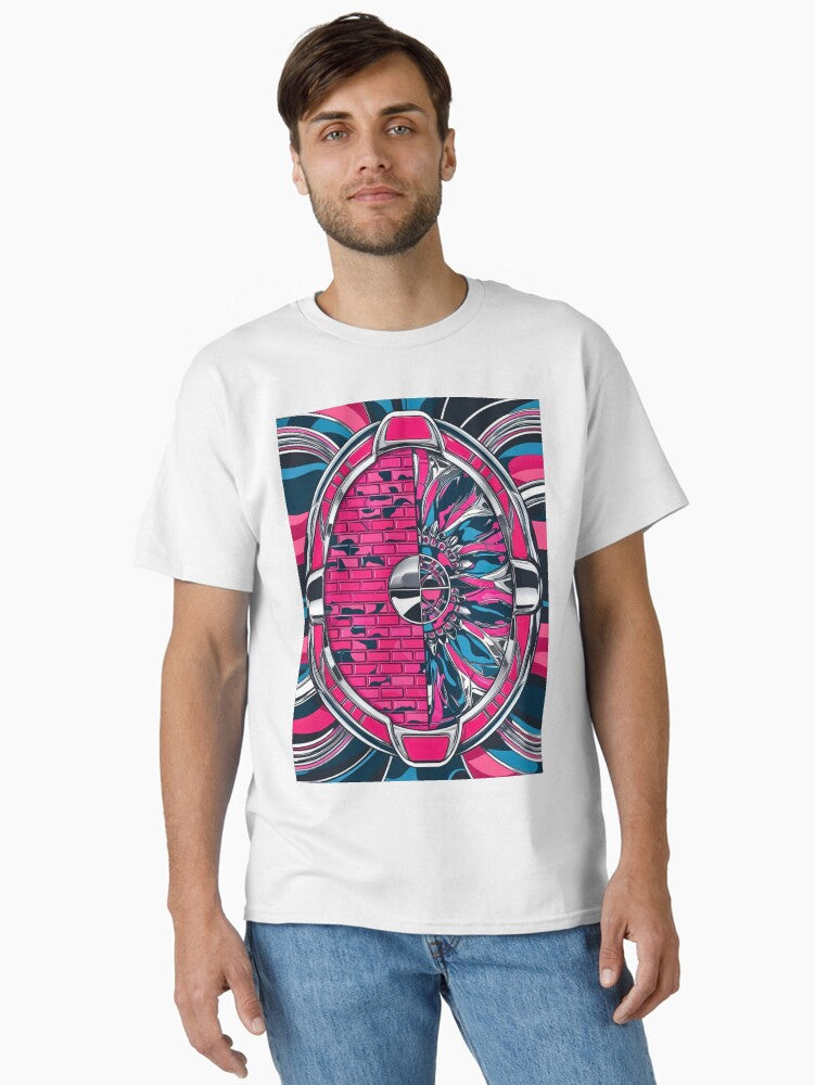 Colourful Psychedelic Camo Pattern Classic T Shirt T Shirt Trending 2025 Streetwear Essential